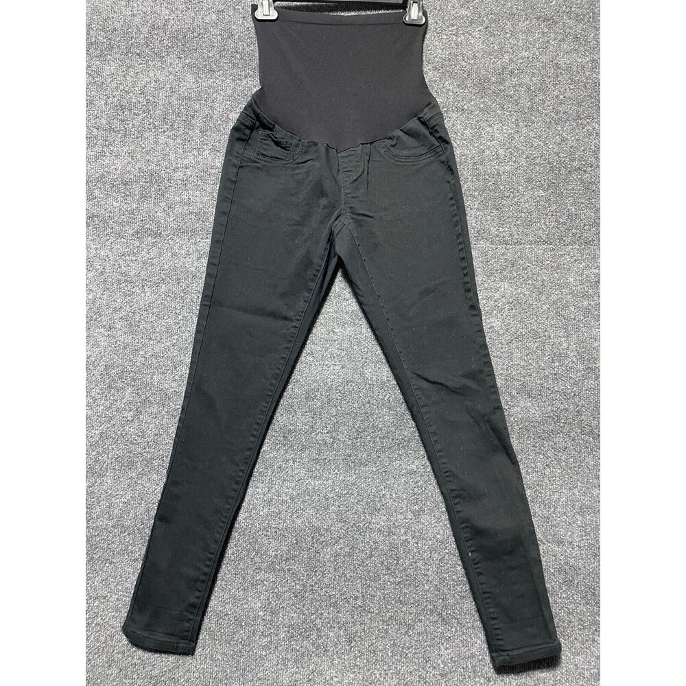 Indigo Blue Jeans Maternity Women's Size M Black